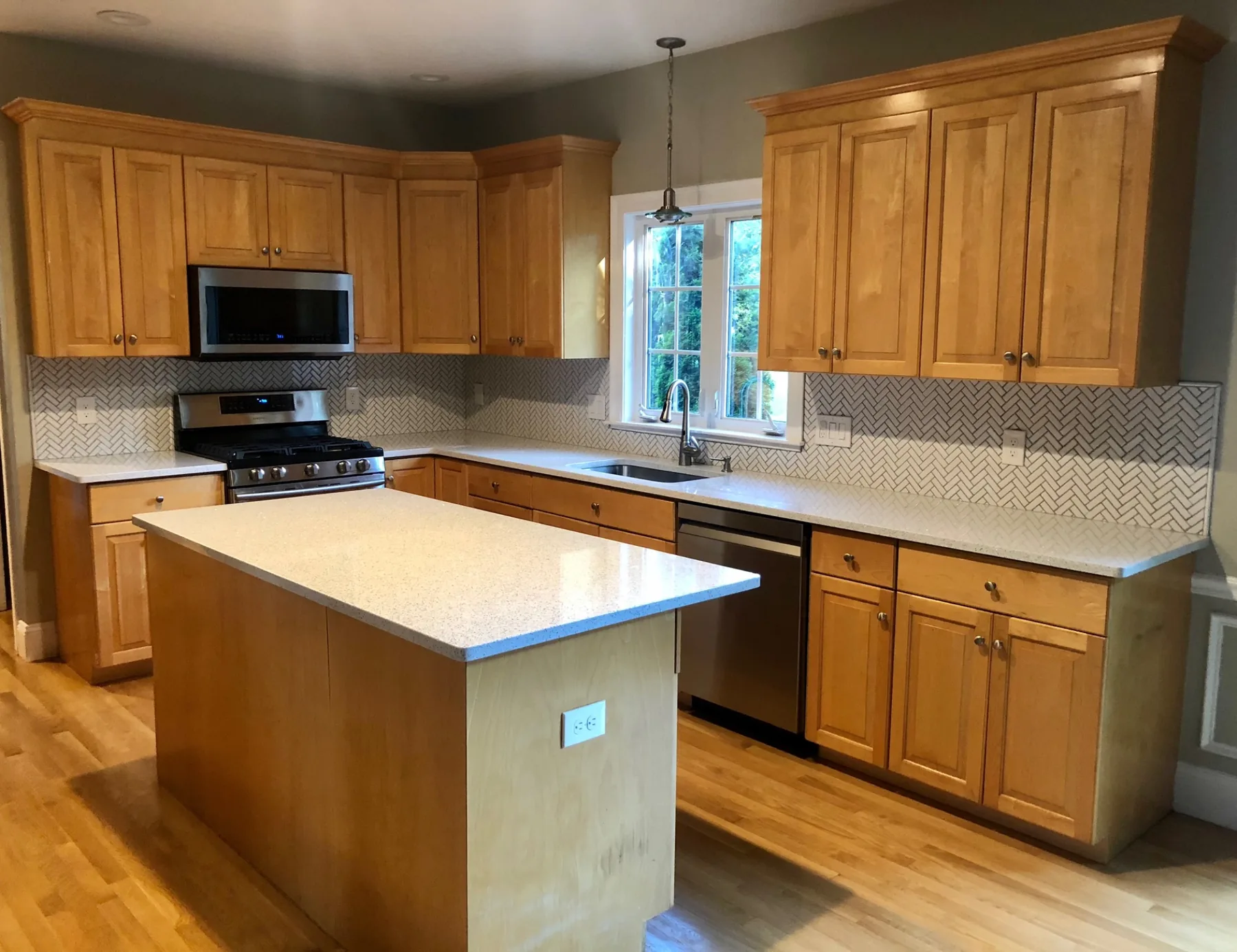 Before kitchen cabinets in Dedham MA